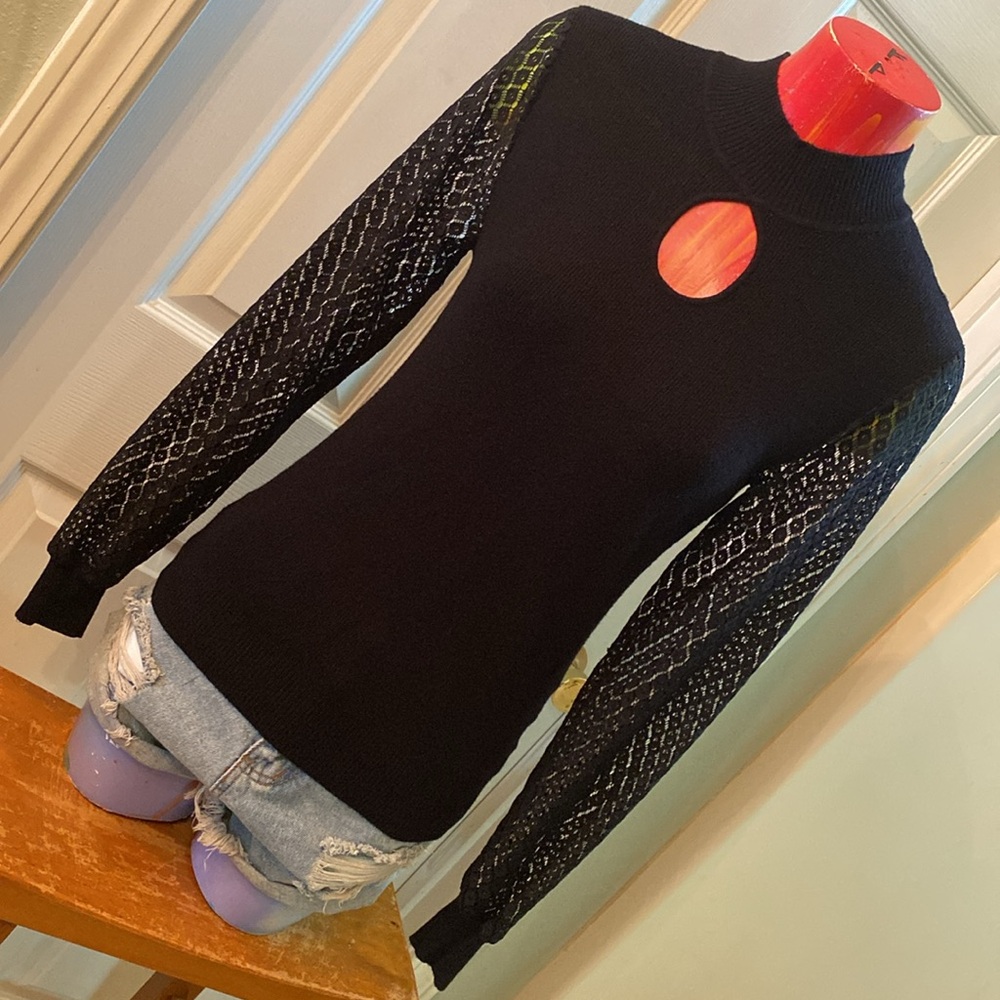Belldini Black Ribbed Knit Sweater